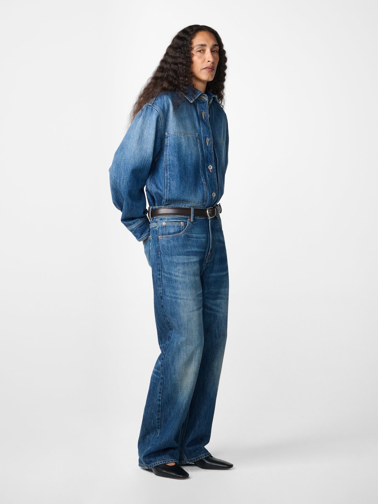 Paso Denim Shirt in Thrashed Indigo Wash