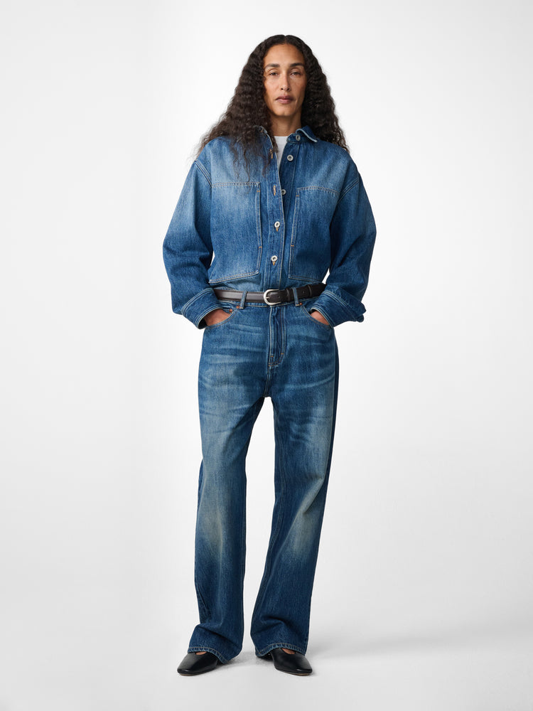 Paso Denim Shirt in Thrashed Indigo Wash