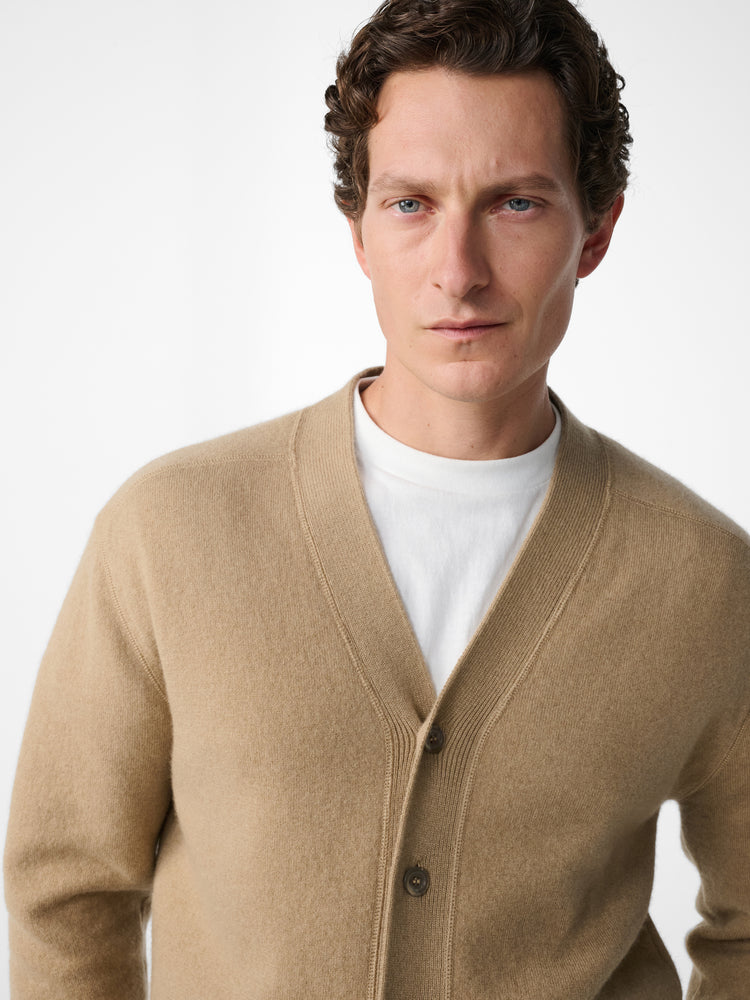 Alton Cashmere Cardigan in Reed