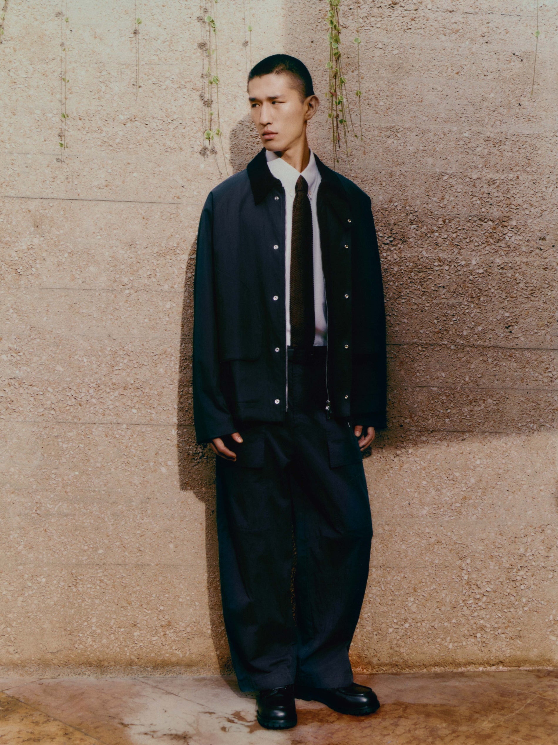 Towa Jacket in Washed Black - Studio Nicholson
