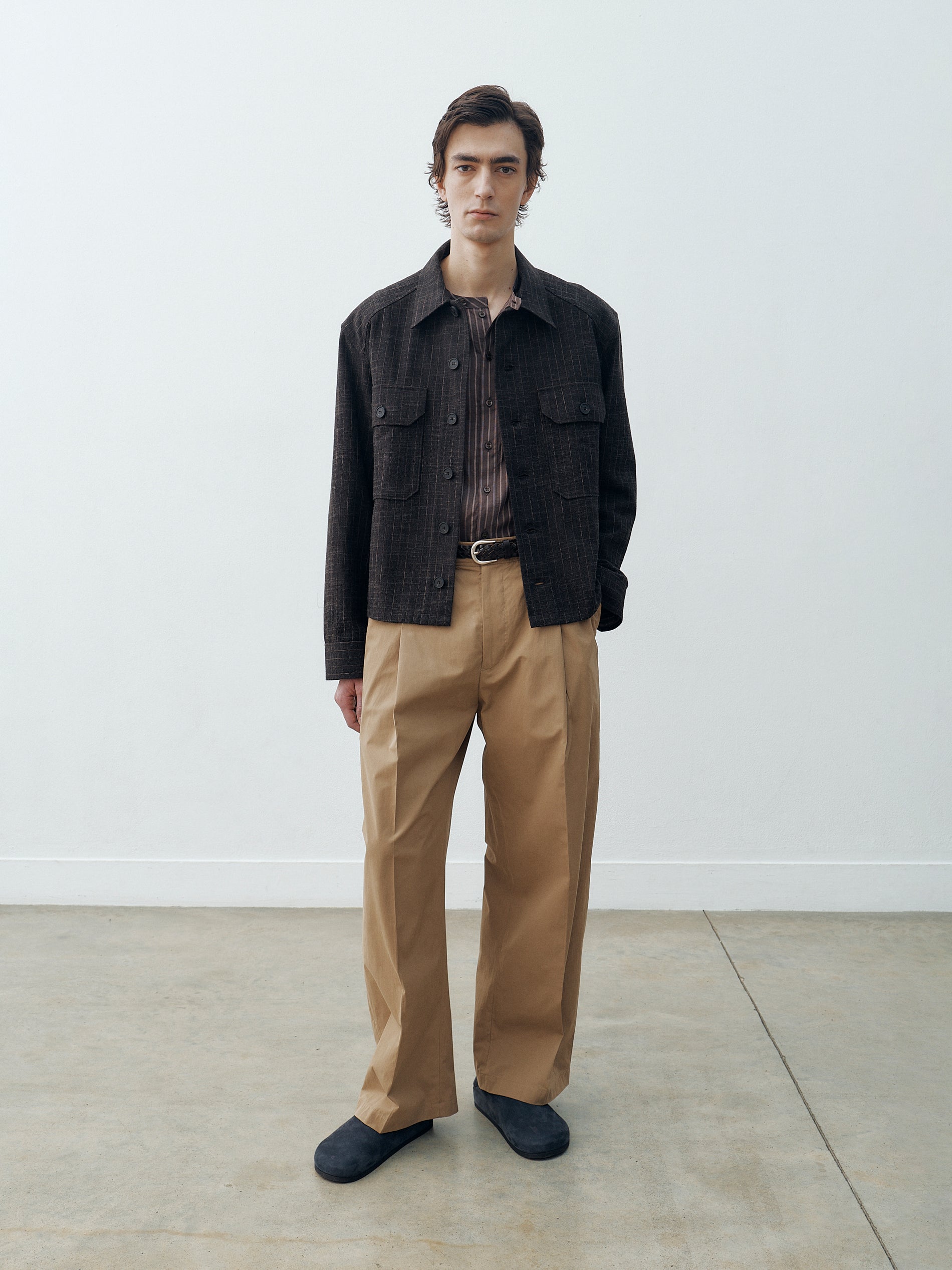 Men's Wearing Nubuk Clog in Ocean