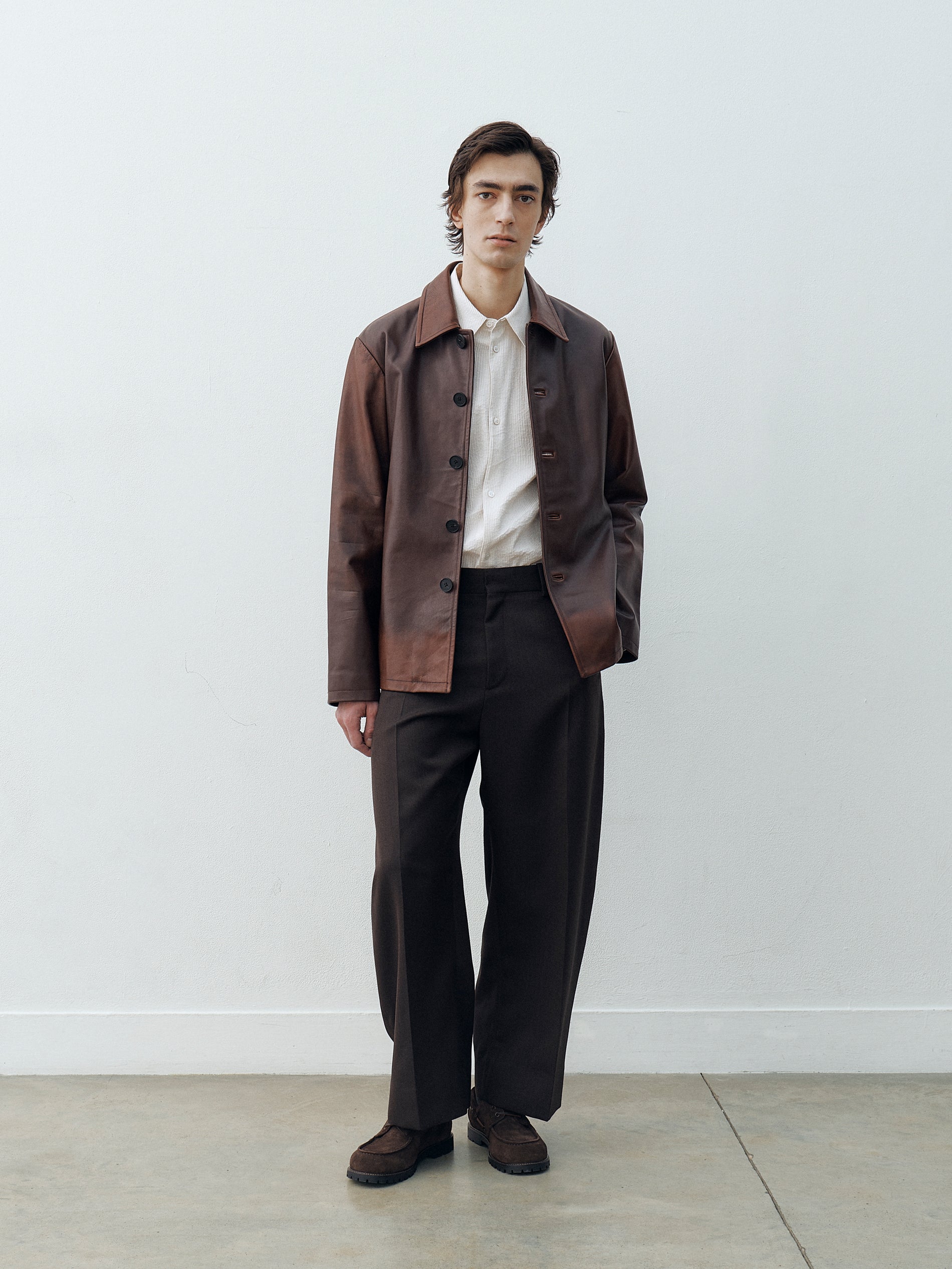 Guston Suede Shoe in Caffe