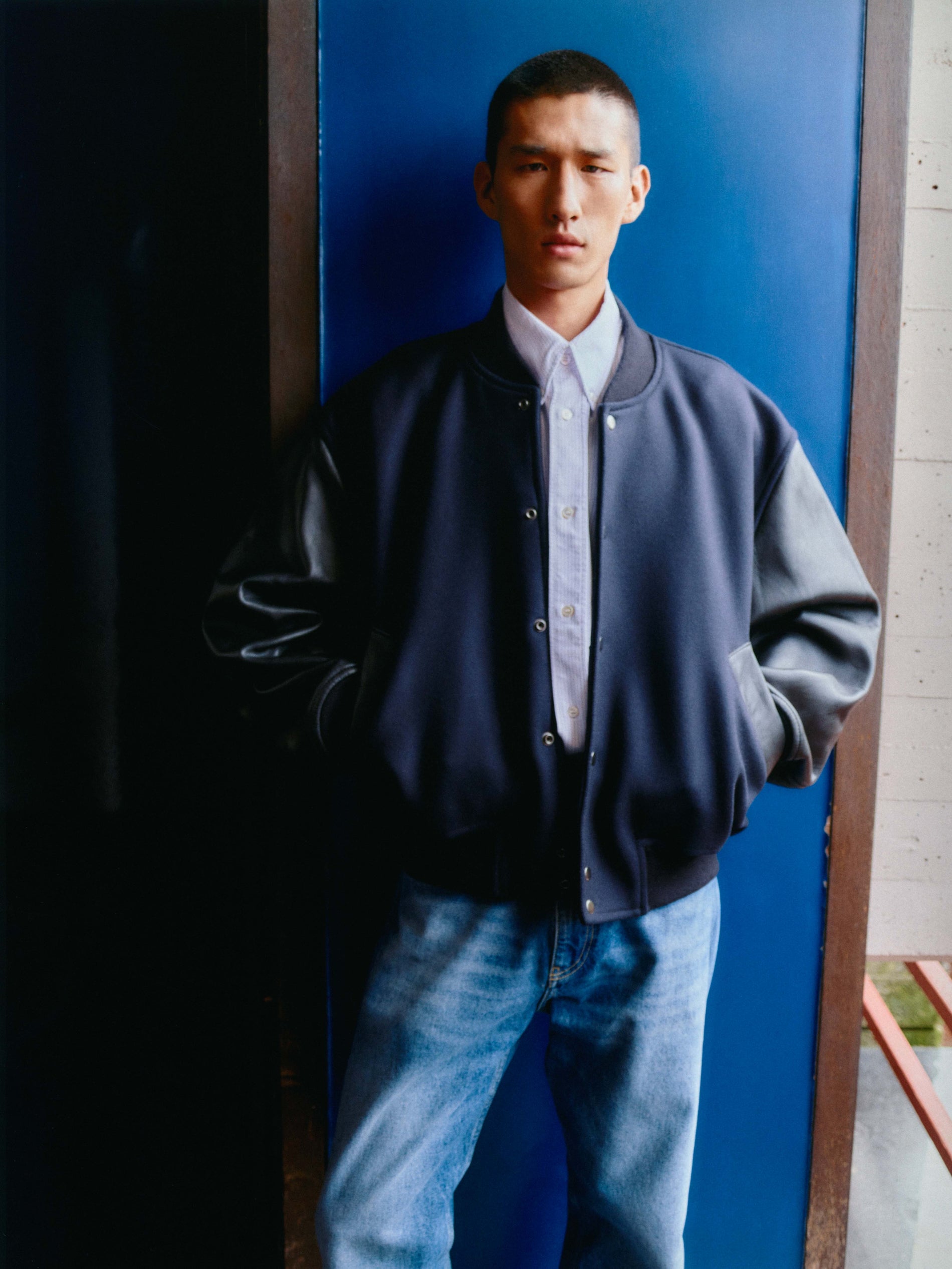 Ruskin Shirt in Lilac Stripe - Studio Nicholson