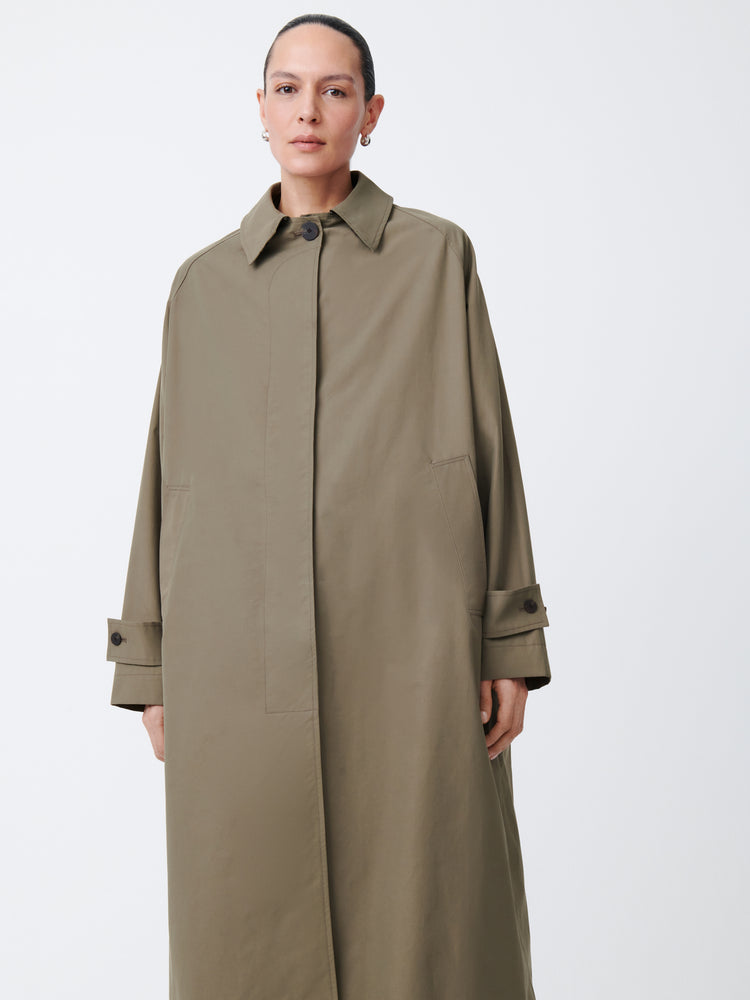 Holin Technical Cotton Coat in Dark Dusk - Studio Nicholson