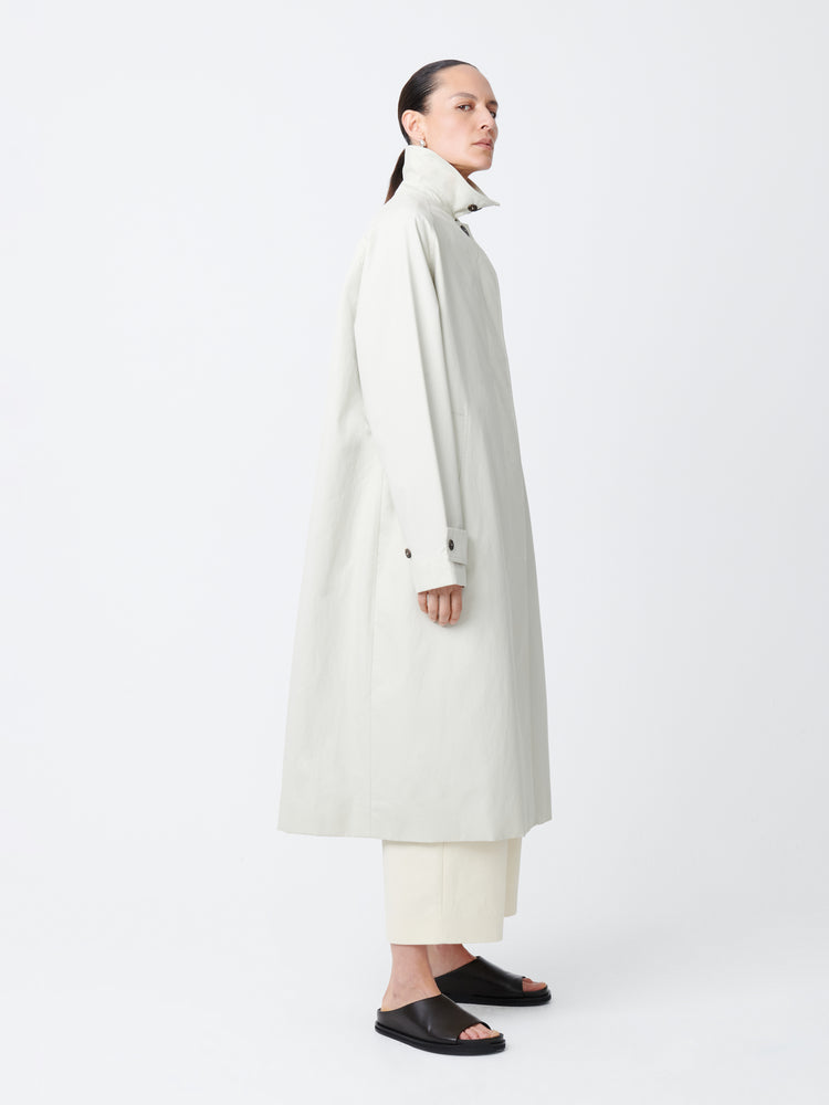 Holin Coated Cotton Coat in Dove