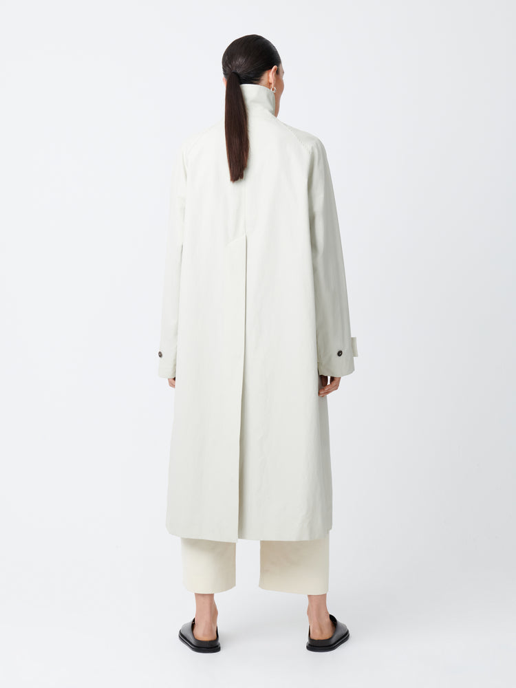 Holin Coated Cotton Coat in Dove