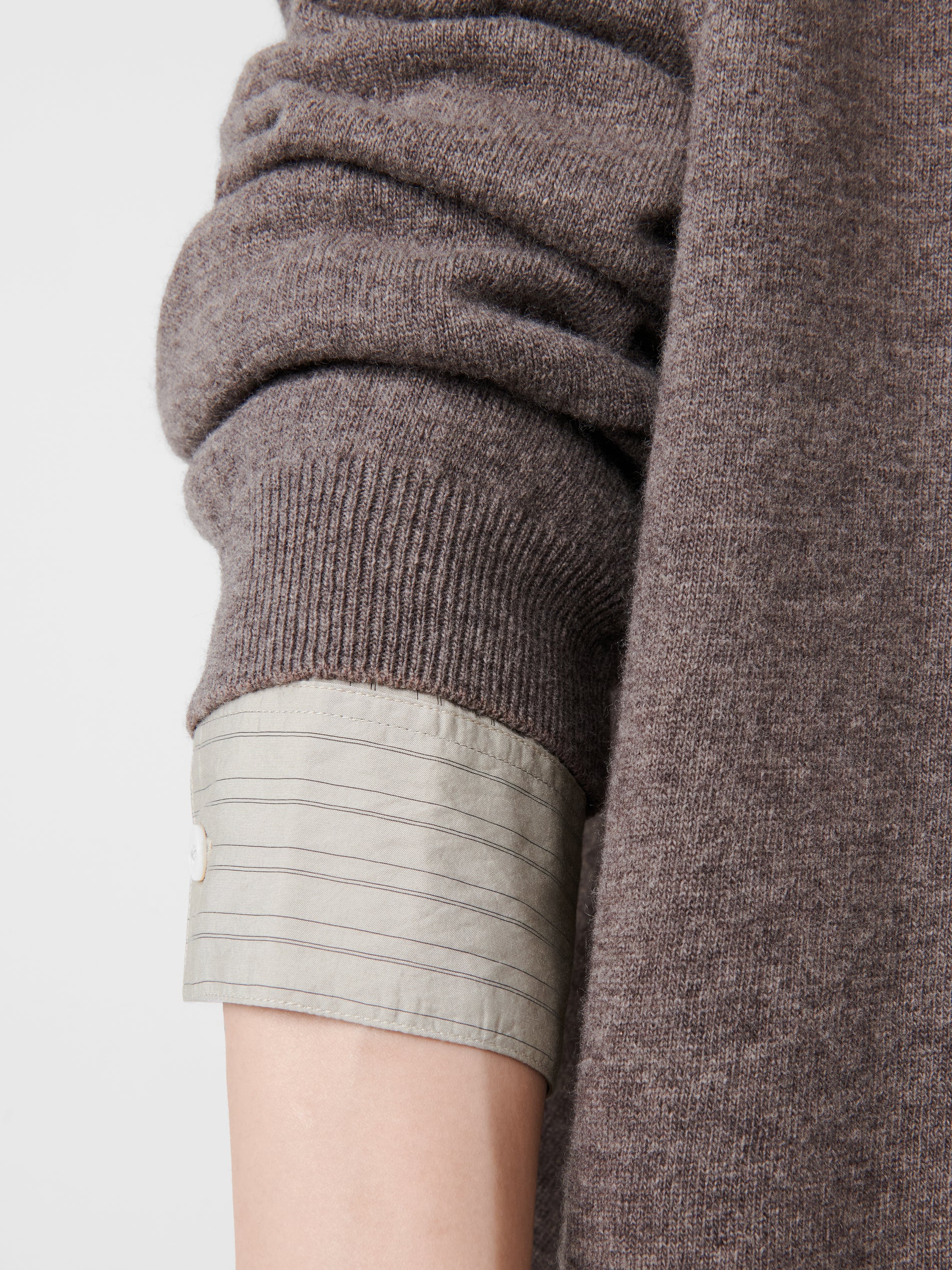 Parr Knit in Stone Melange - Studio Nicholson