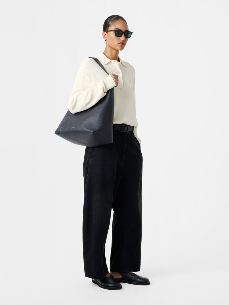 Hobo Type 1 Leather Bag in Darkest Navy