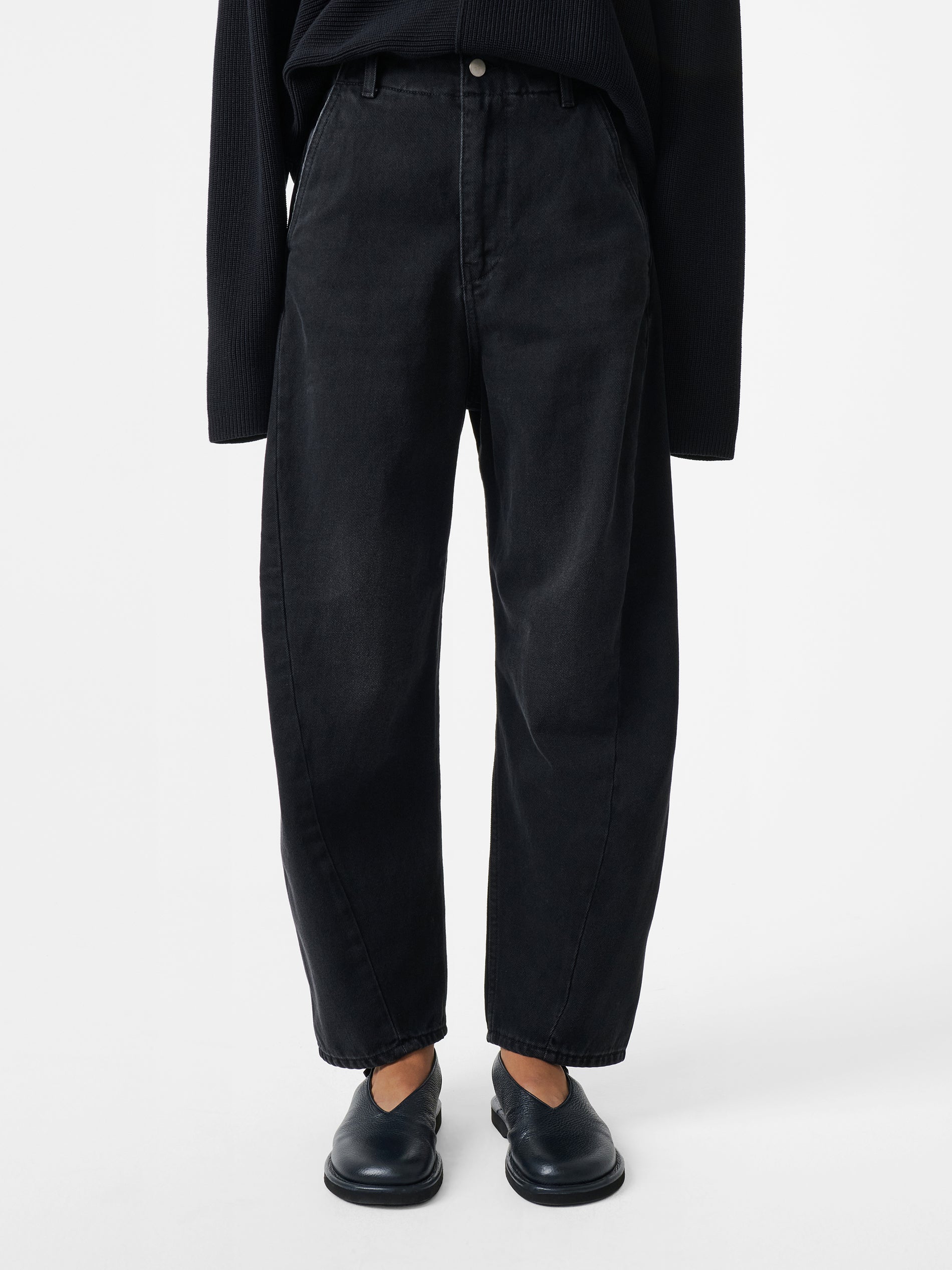 Akerman Denim Pant in Washed Black - Studio Nicholson