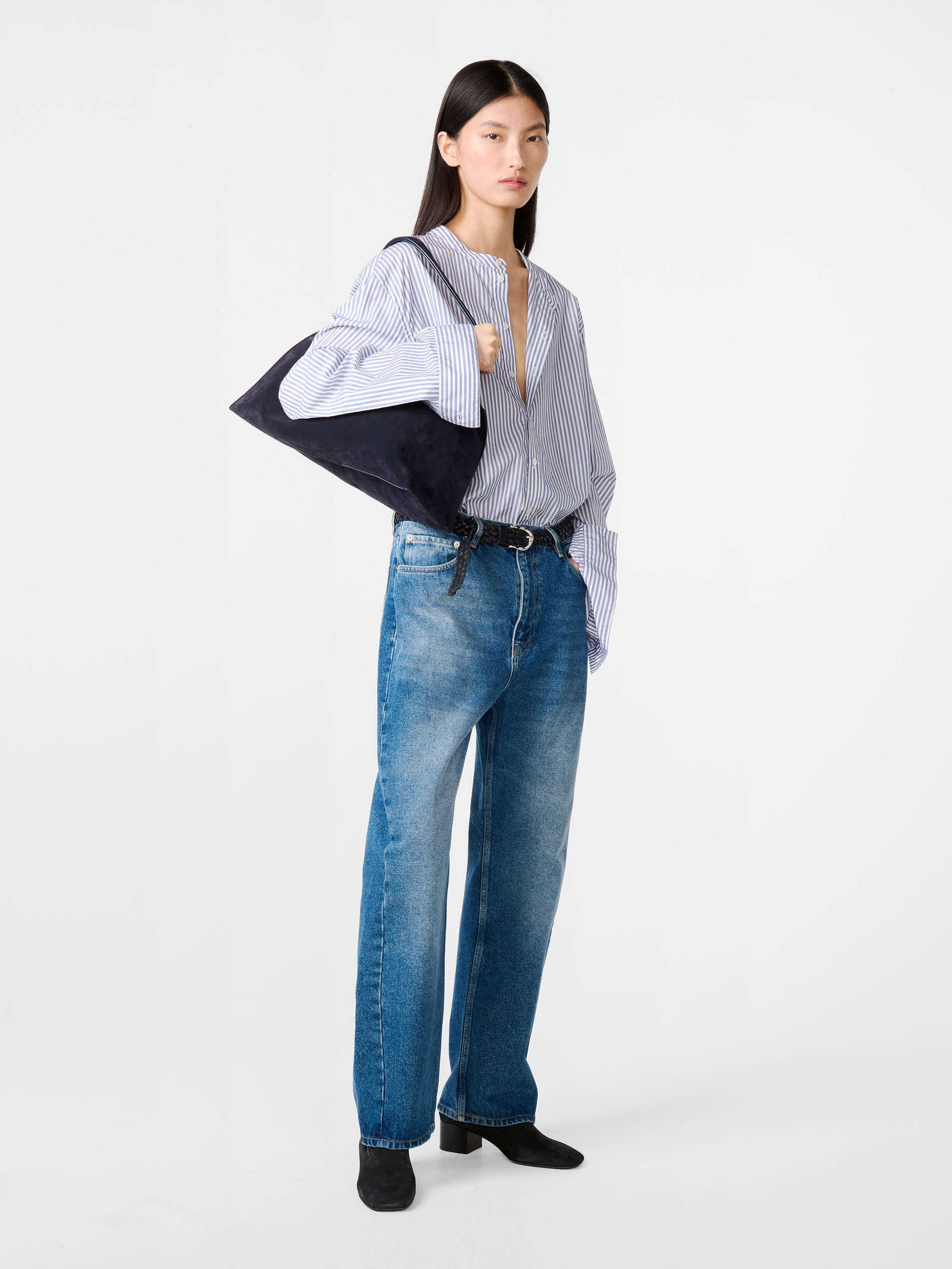 Denjo Denim Pant in Worn Wash Indigo - Studio Nicholson