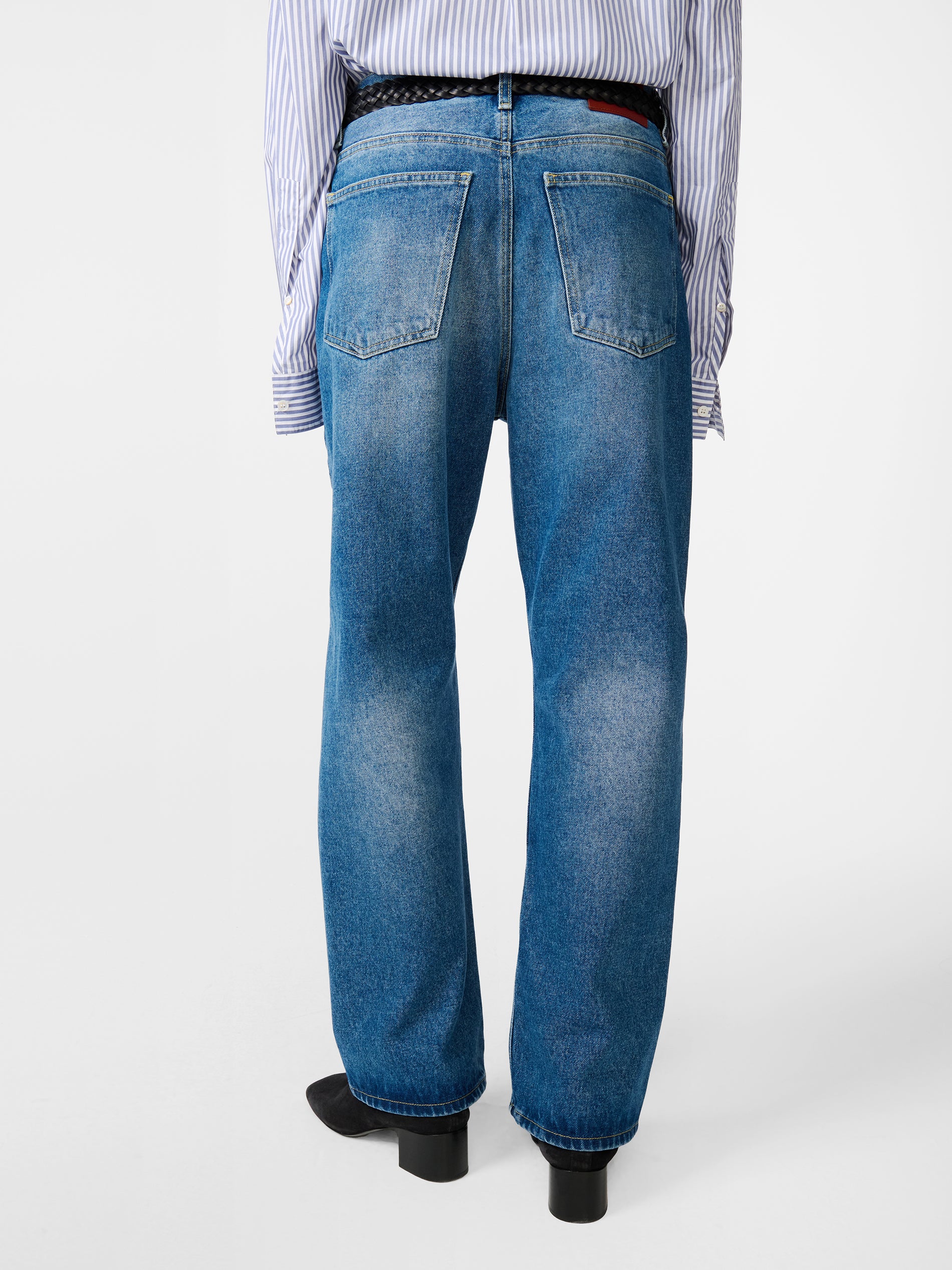 Denjo Denim Pant in Worn Wash Indigo - Studio Nicholson