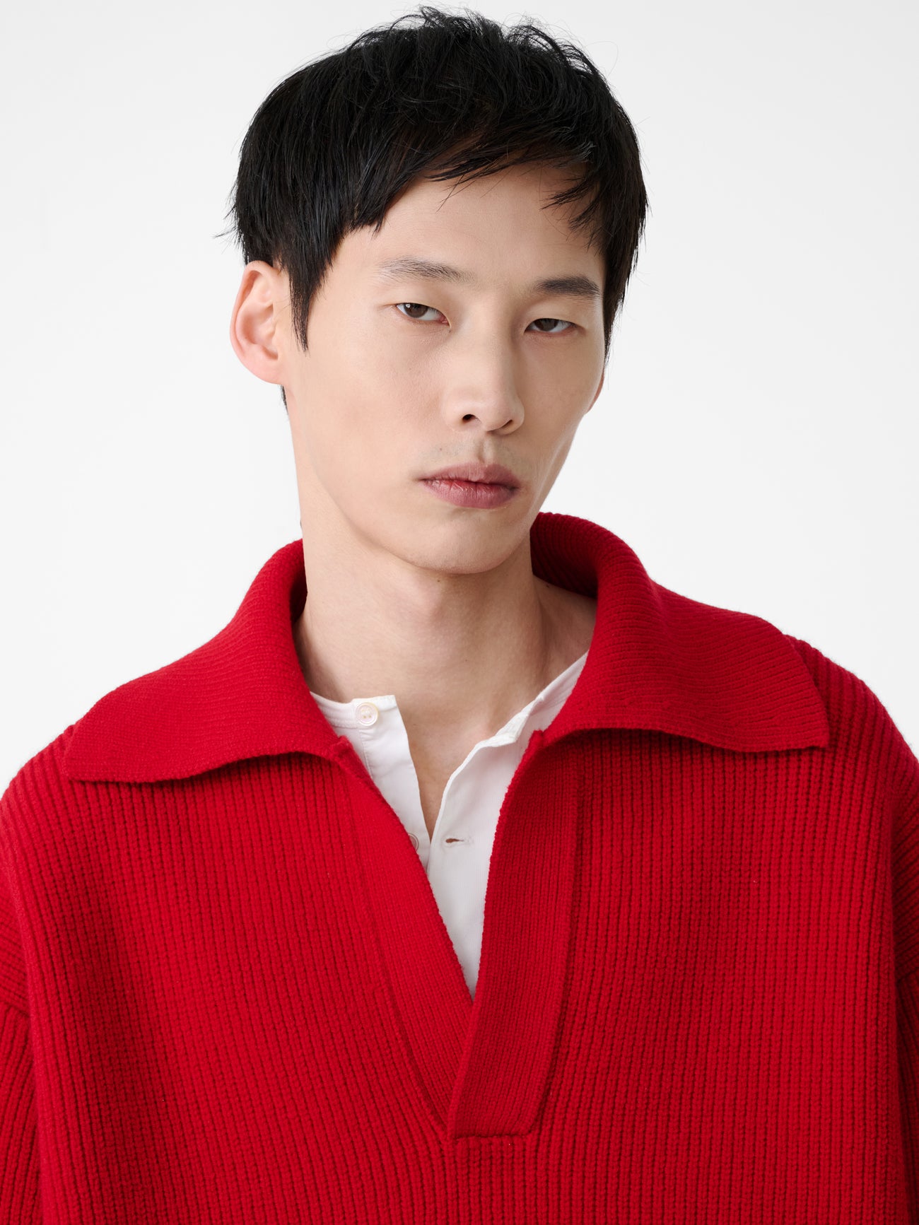 Nash Knit in Crimson - Studio Nicholson