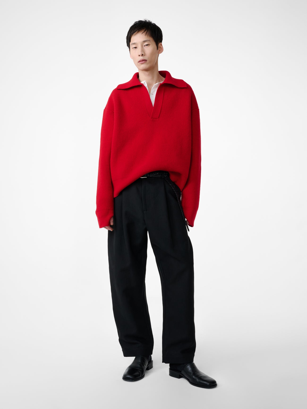 Nash Knit in Crimson - Studio Nicholson