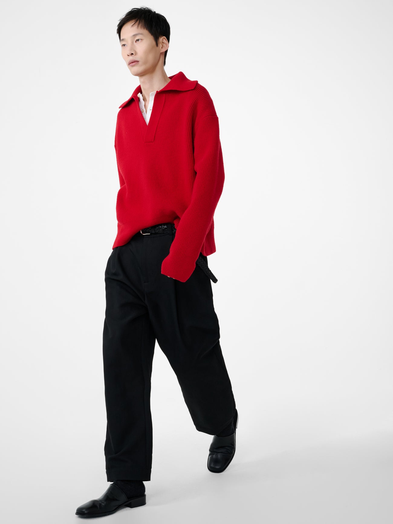Nash Knit in Crimson - Studio Nicholson