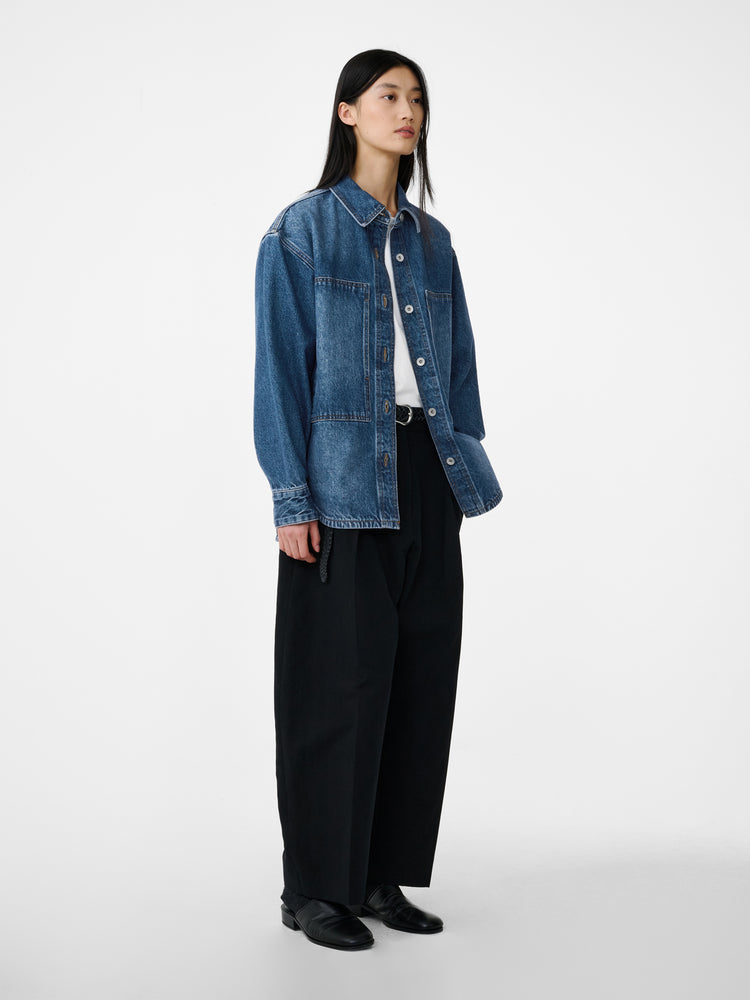 Paso Denim Shirt in Worn Wash Indigo