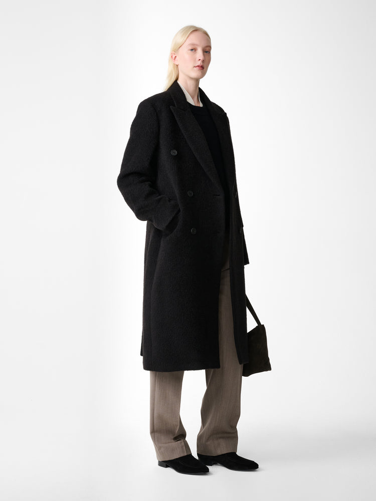 Aber Wool Coat in Cola