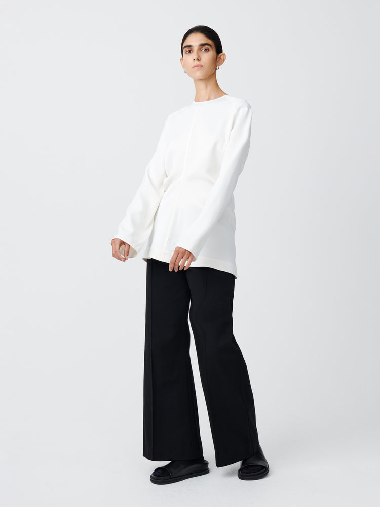 Acapulco Wool Pant in Black
