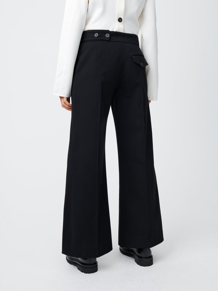 Acapulco Wool Pant in Black