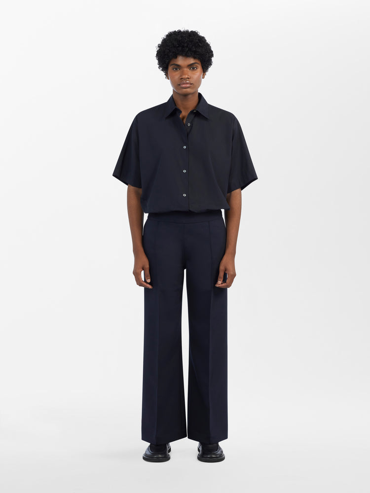 Acapulco Viscose Pant in Darkest Navy