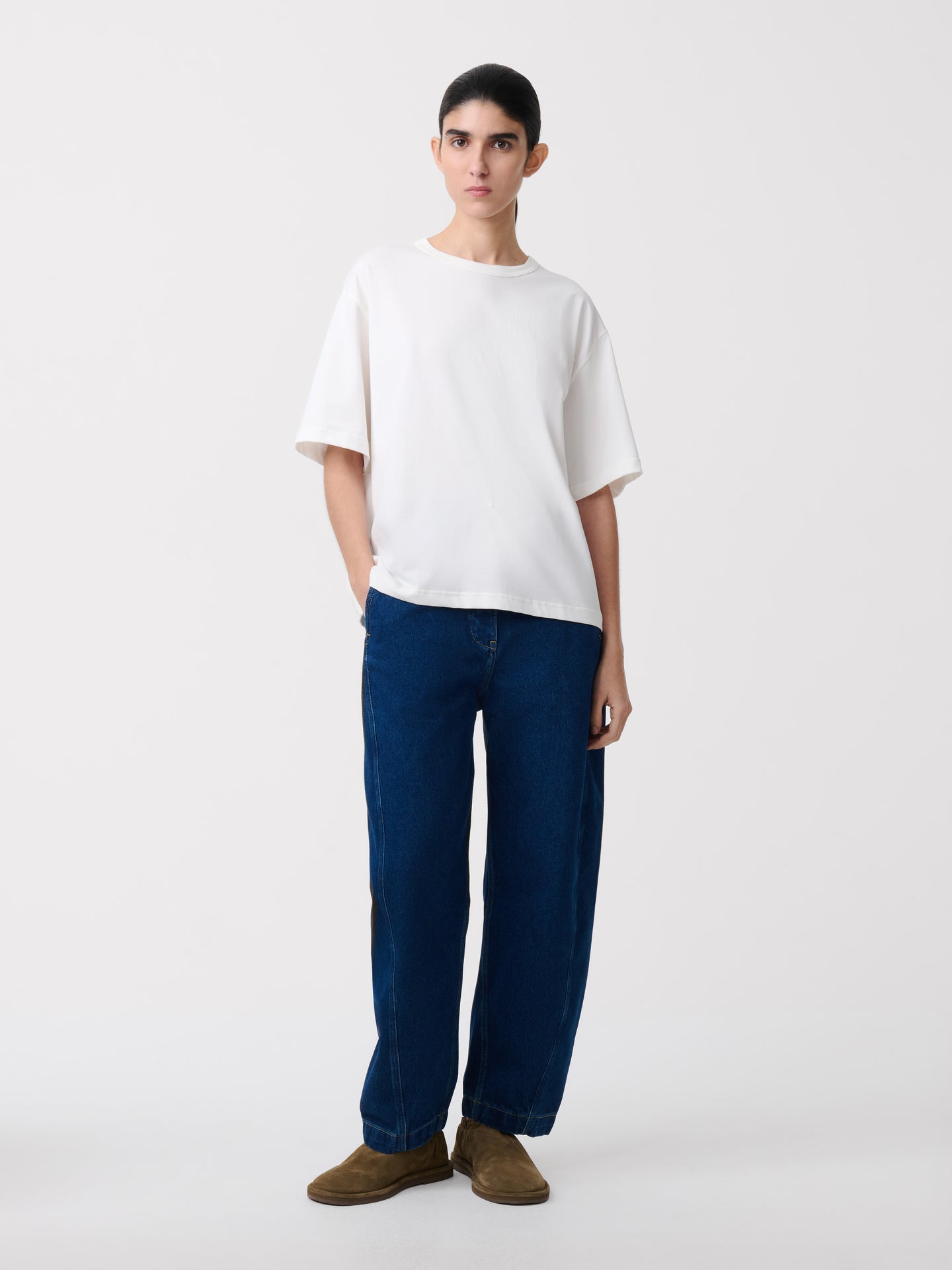 Akerman Washed Denim Pant in Indigo