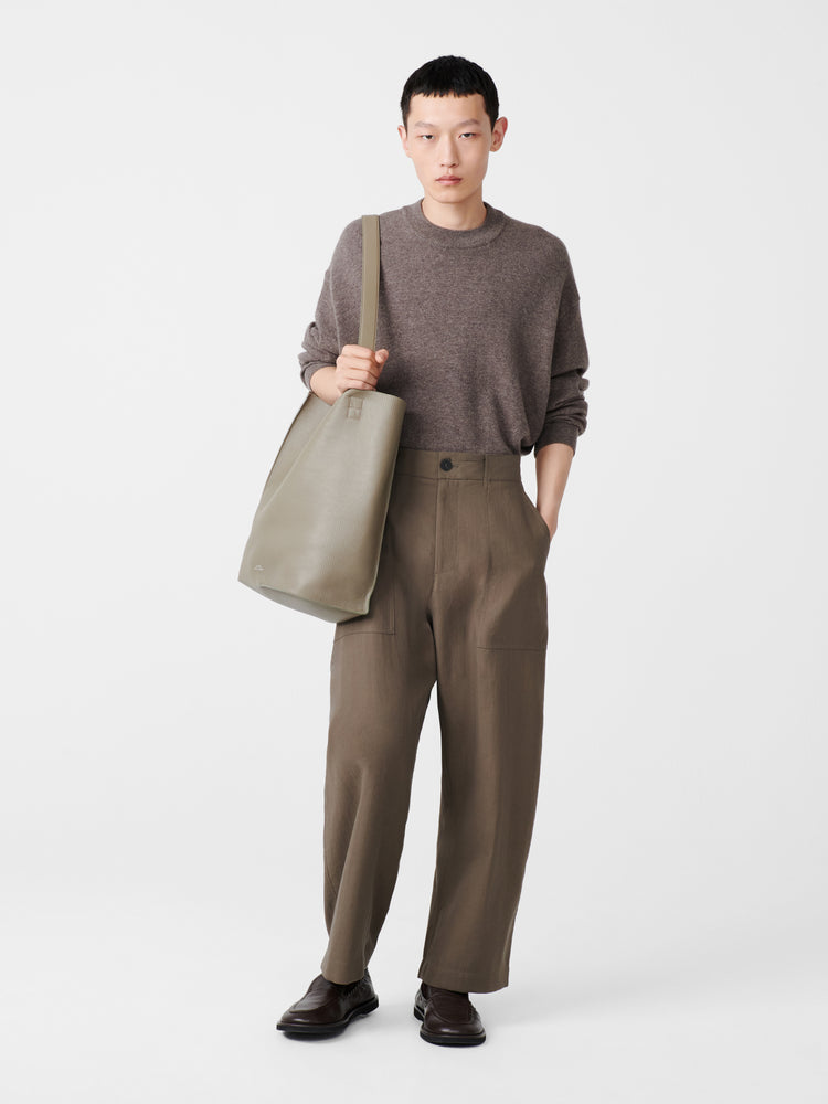 Doublet Type 2 Leather Bag in Elephant