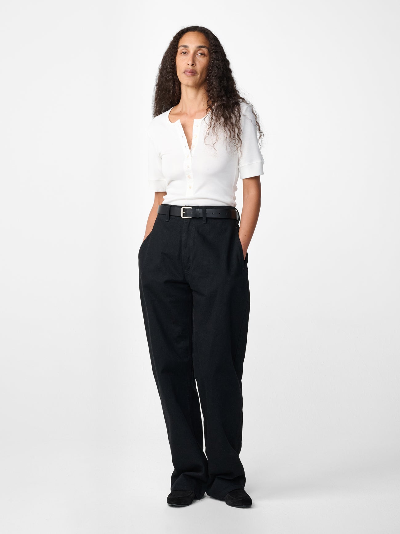 Alwyn Denim Pant in Black