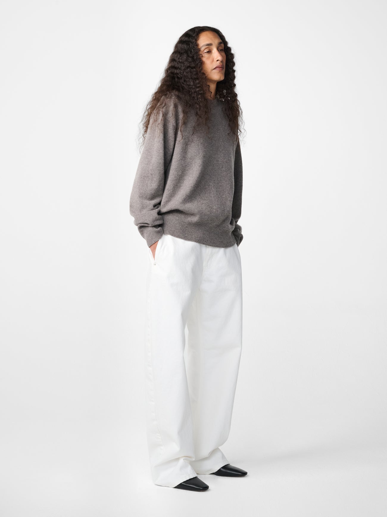 Alwyn Denim Pant in White