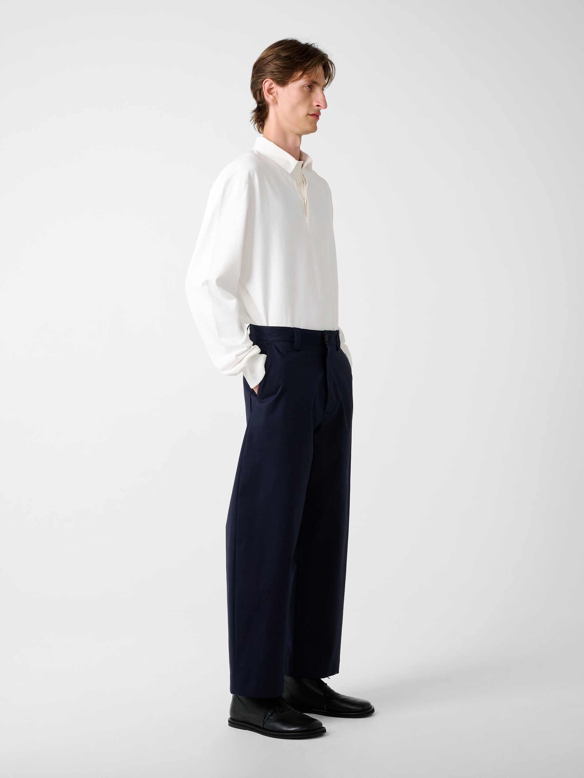 Alyk Jersey in Parchment - Studio Nicholson