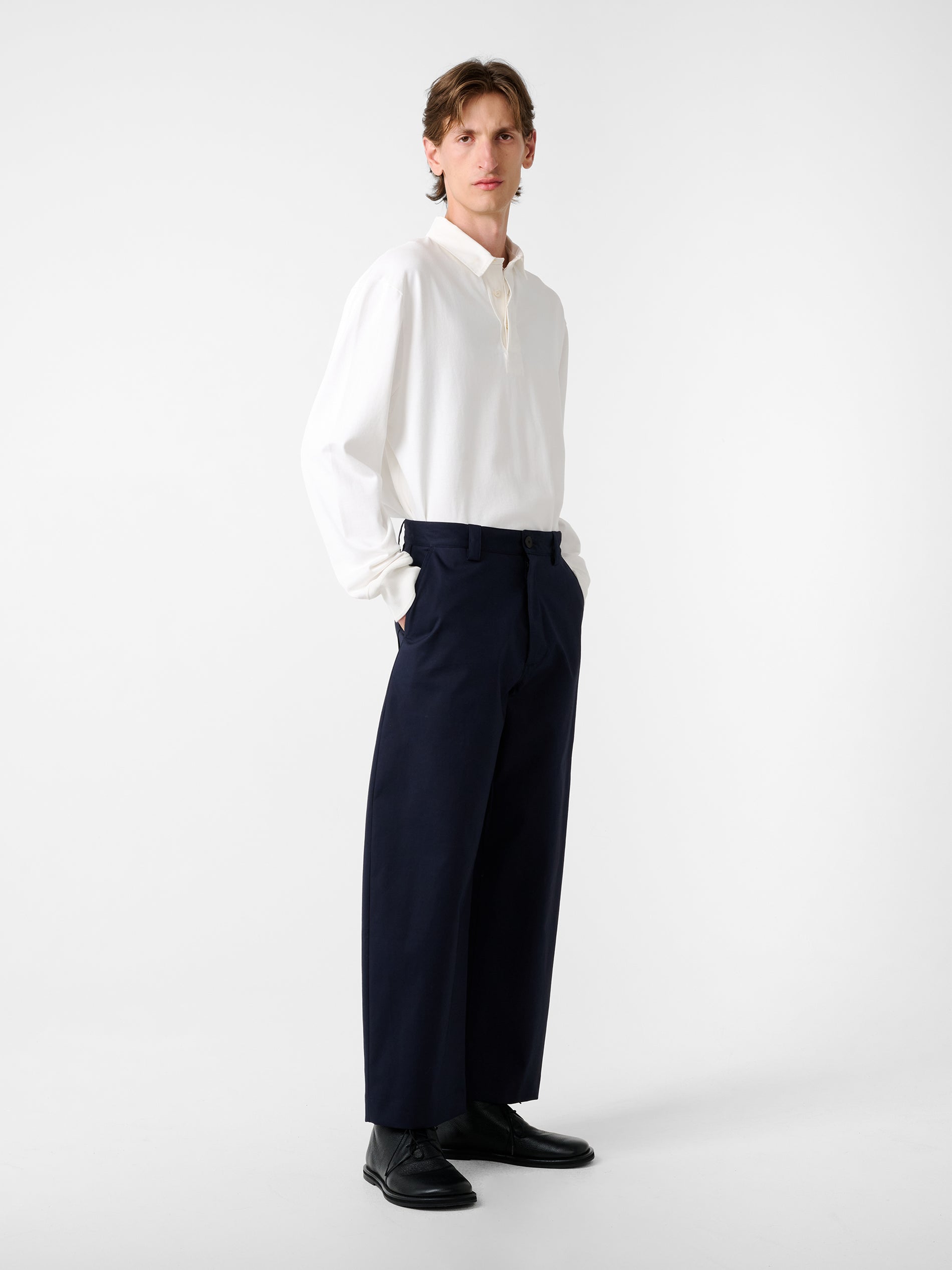 Alyk Jersey in Parchment - Studio Nicholson