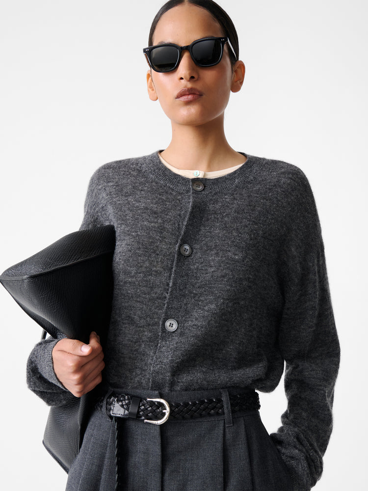 Andres Knit in Charcoal Marl