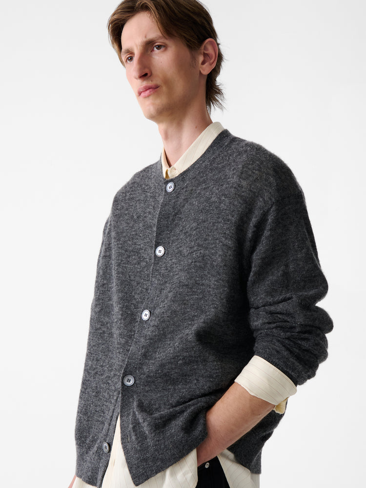 Andres Knit in Charcoal Marl