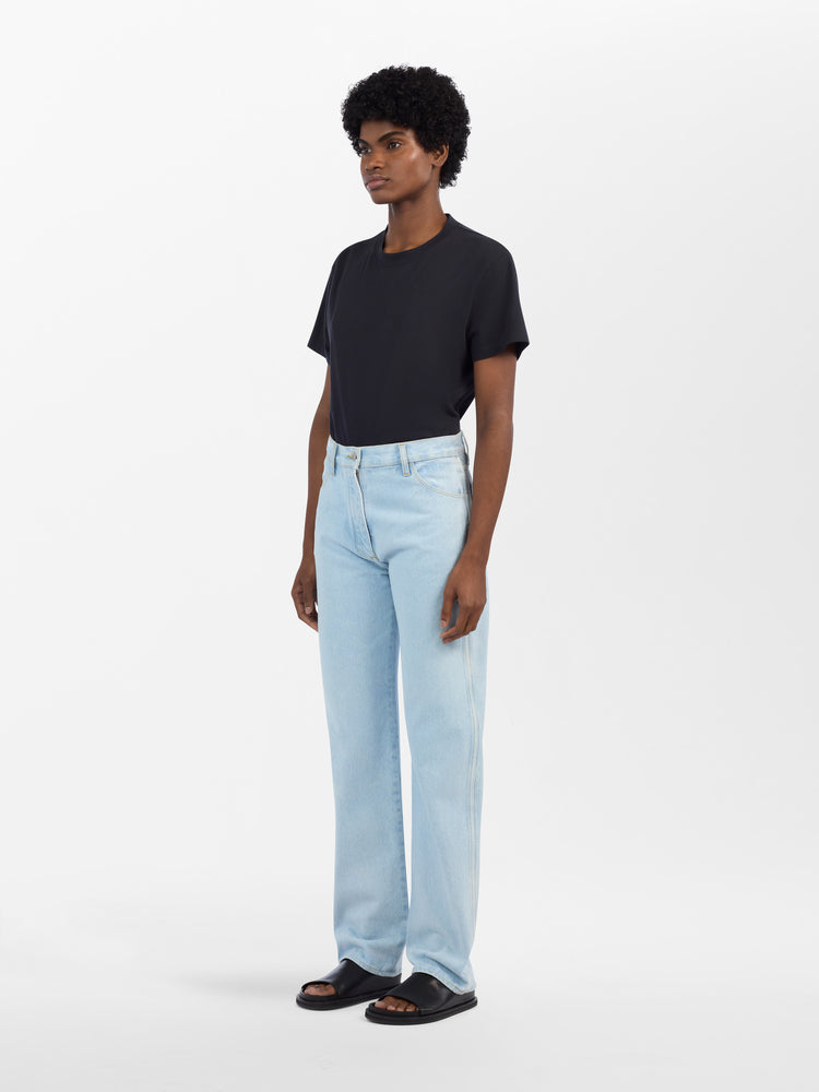 Aral Denim Pant in Bleach Wash