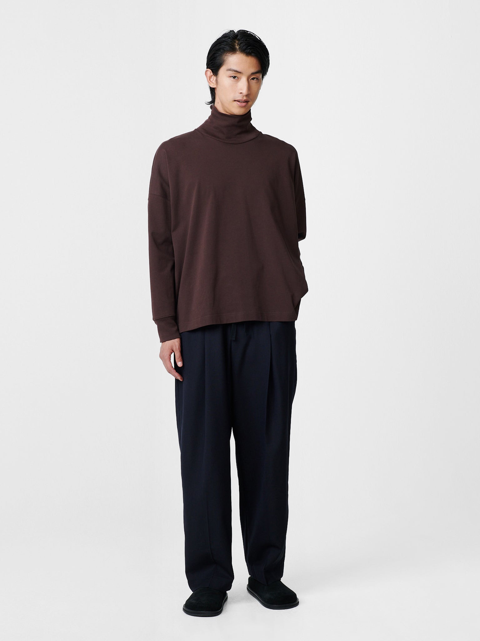 Area Jersey in Chocolate - Studio Nicholson