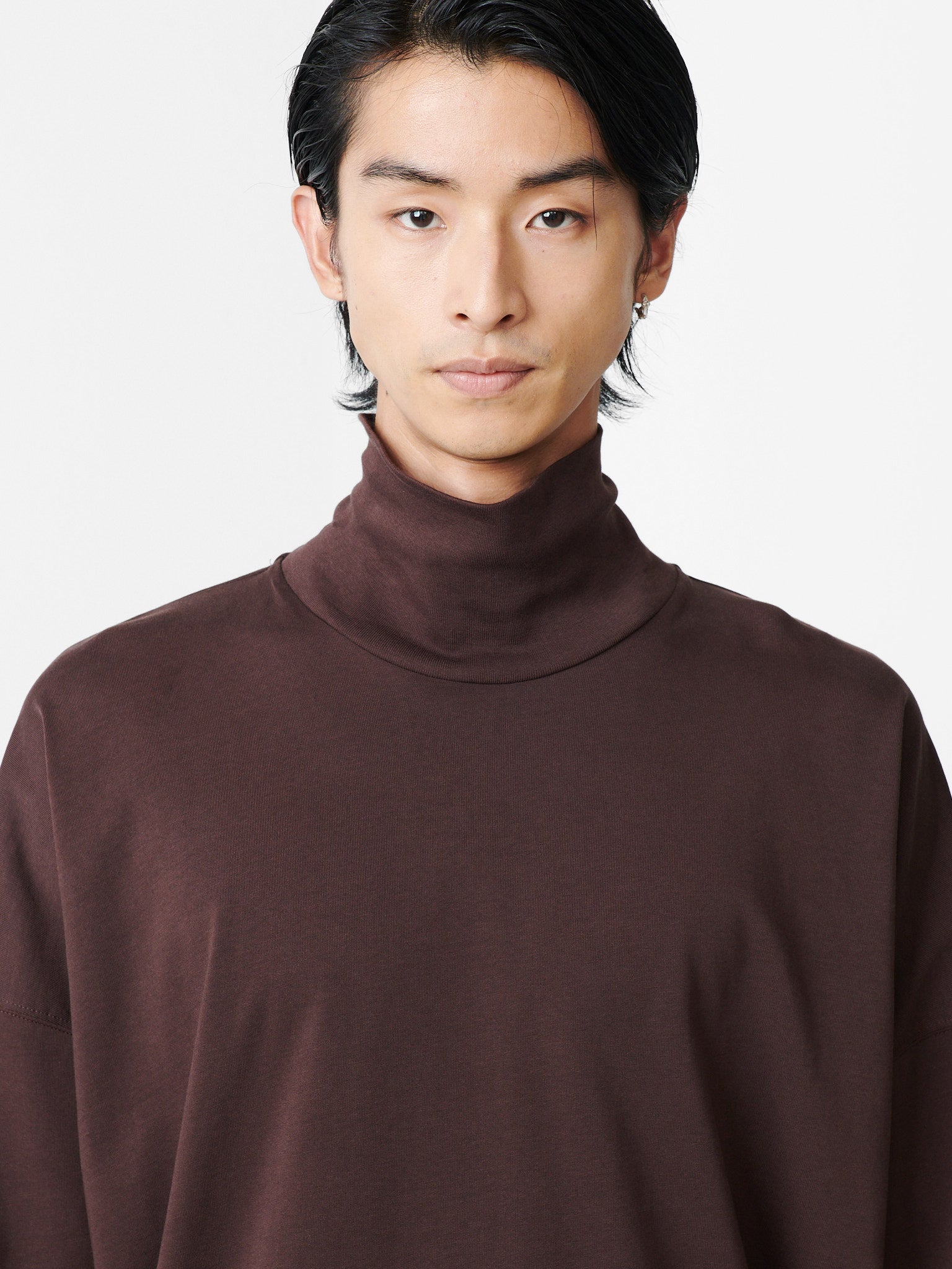 Area Jersey in Chocolate - Studio Nicholson