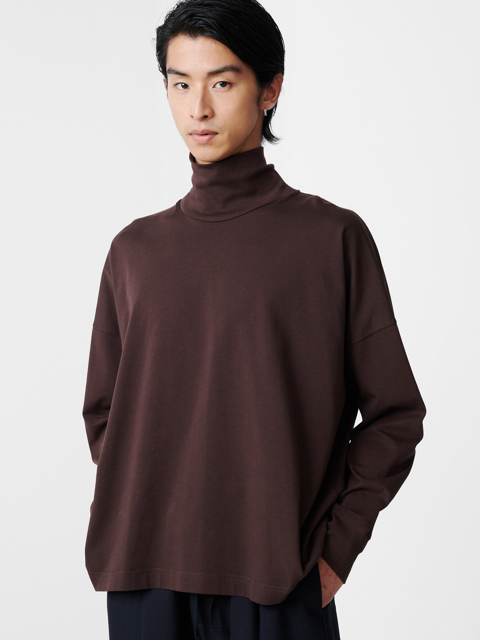 Area Jersey in Chocolate - Studio Nicholson