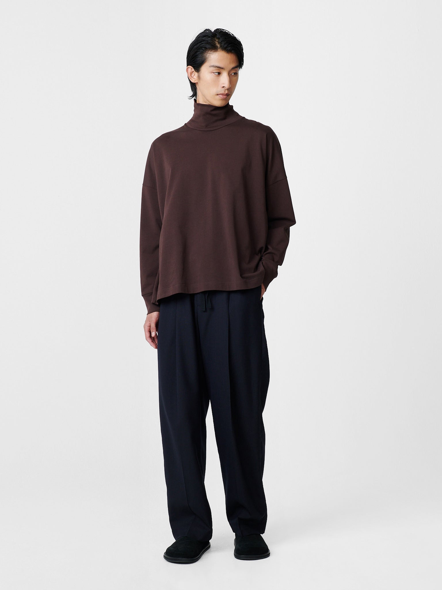Area Jersey in Chocolate - Studio Nicholson