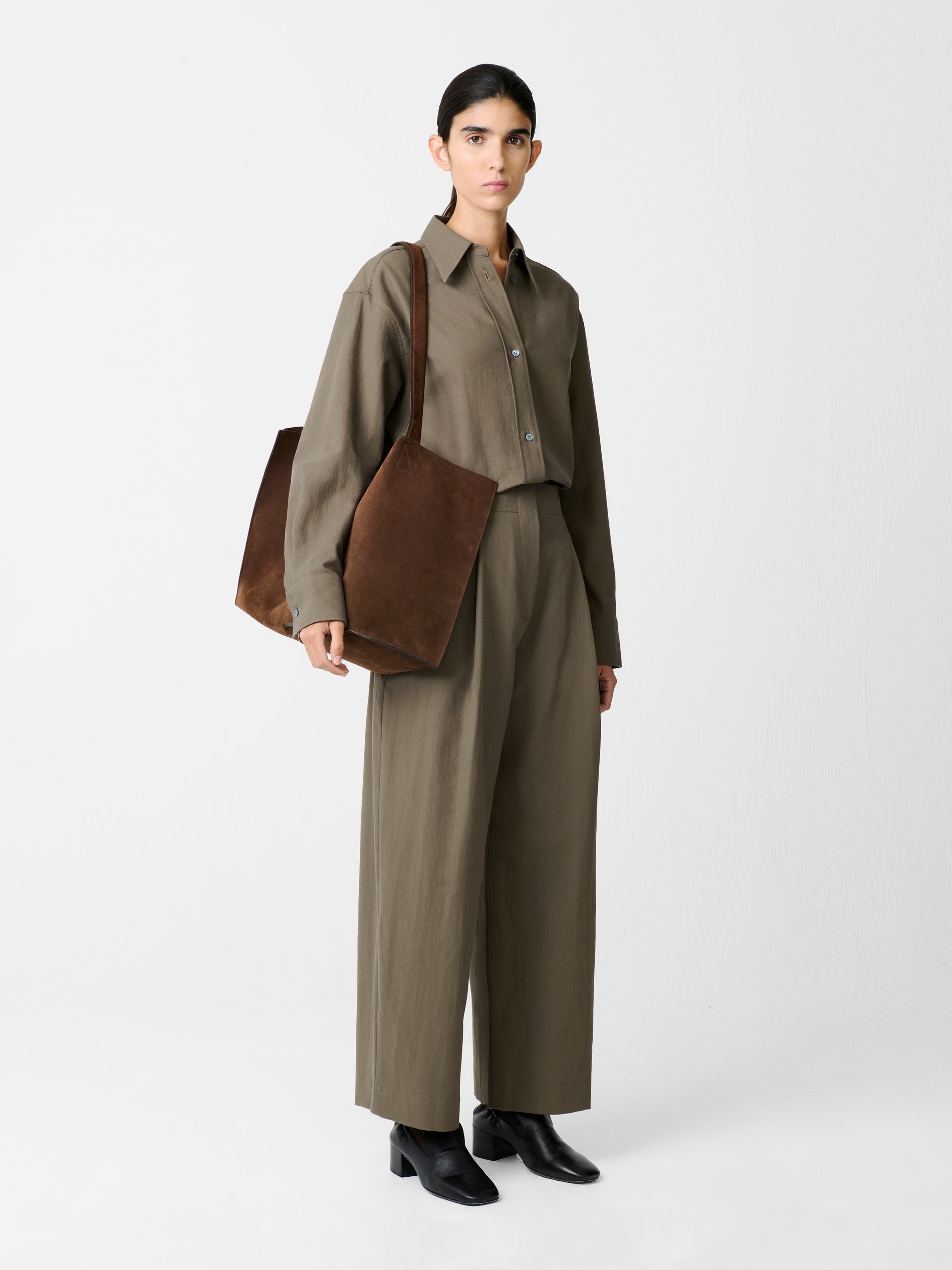 Ansell Pant in Fossil - Studio Nicholson