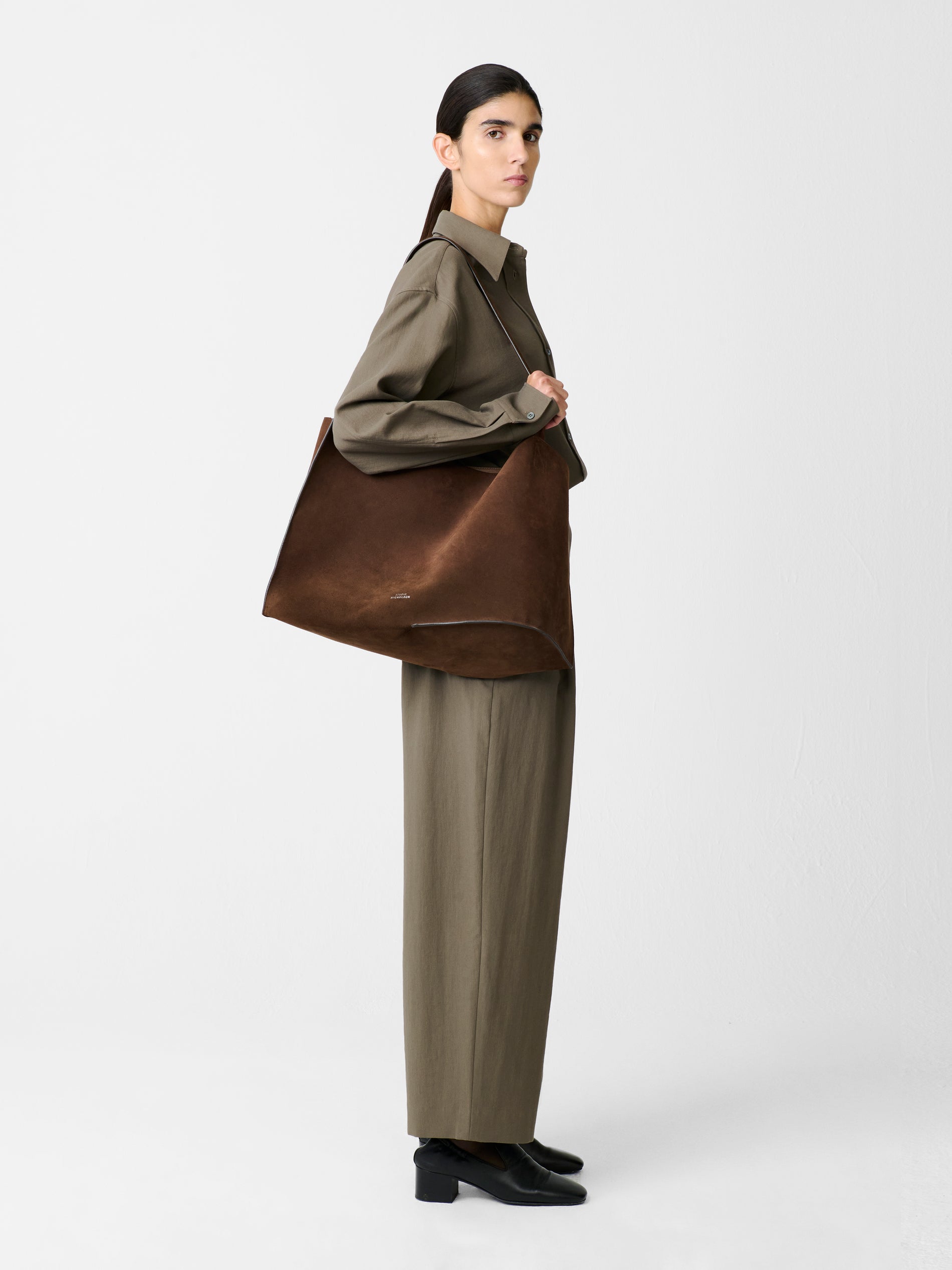 Ansell Pant in Fossil - Studio Nicholson