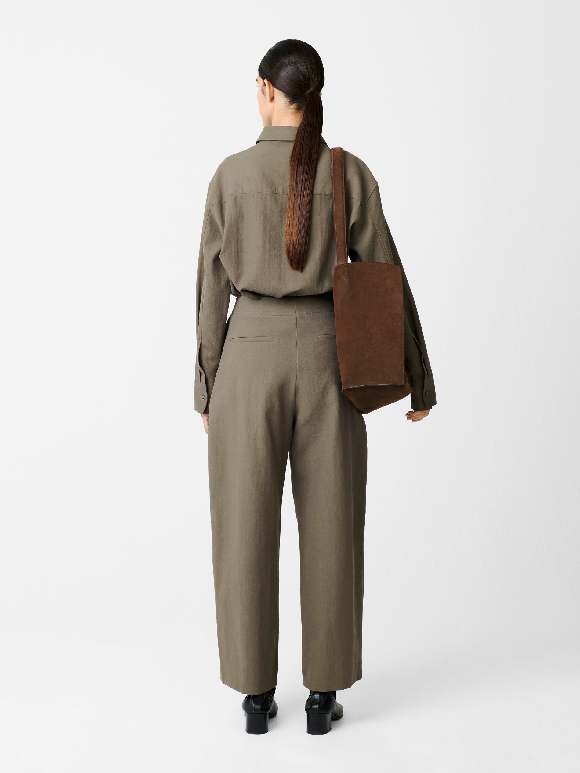 Ansell Pant in Fossil - Studio Nicholson