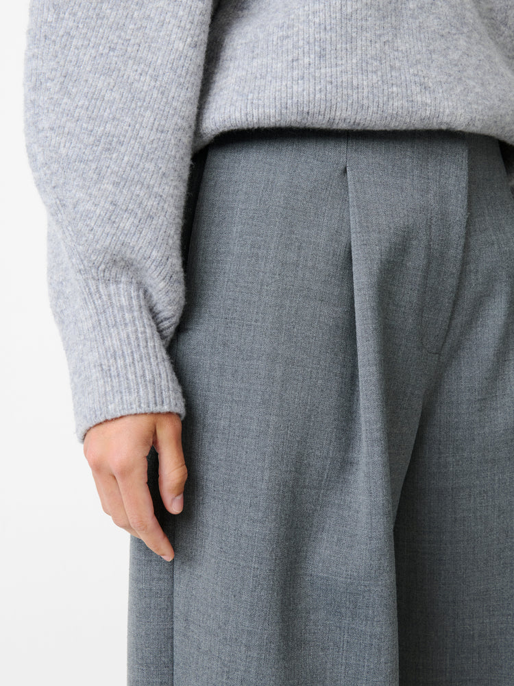 Ansell Viscose Pant in Grey Marl