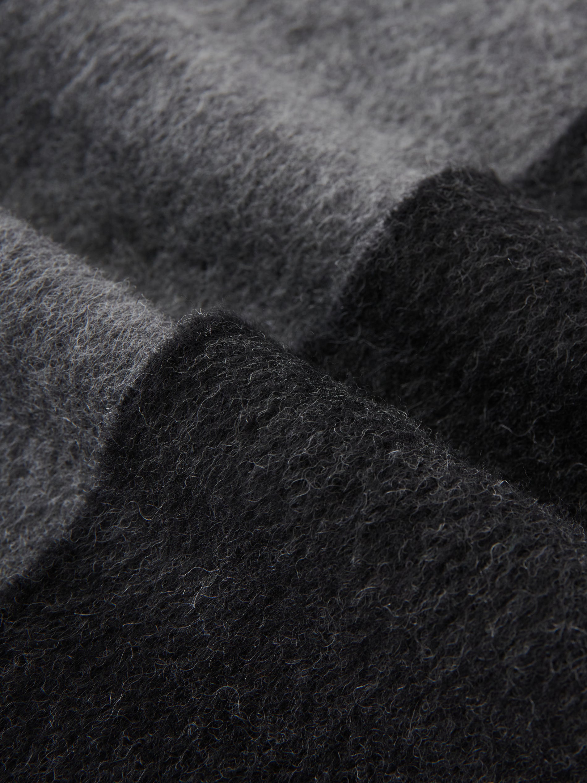 Badou Scarf in Black / Light Grey - Studio Nicholson