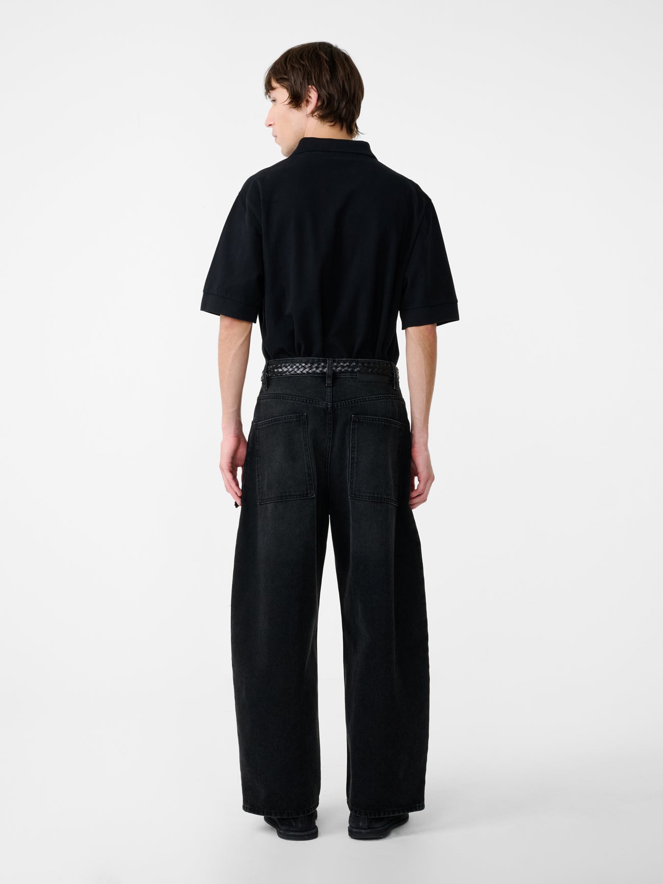 Balaton Jersey in Washed Black - Studio Nicholson