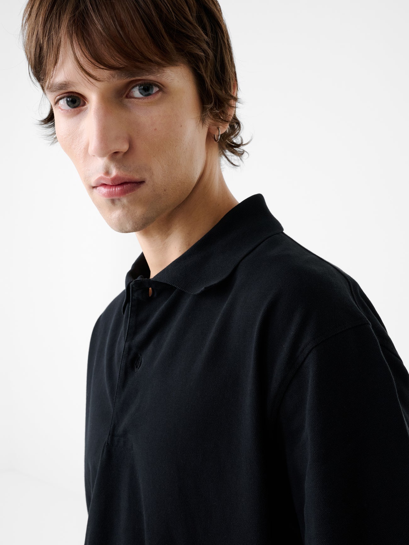 Balaton Jersey in Washed Black - Studio Nicholson