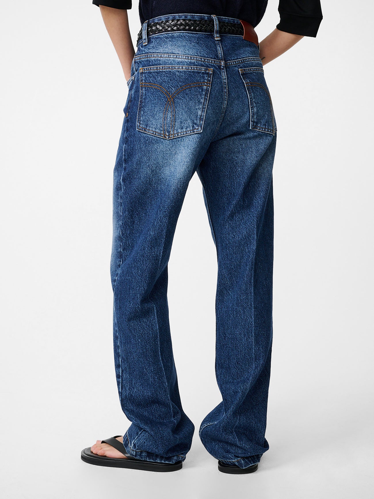 Barra Denim Pant in Worn Wash Indigo - Studio Nicholson