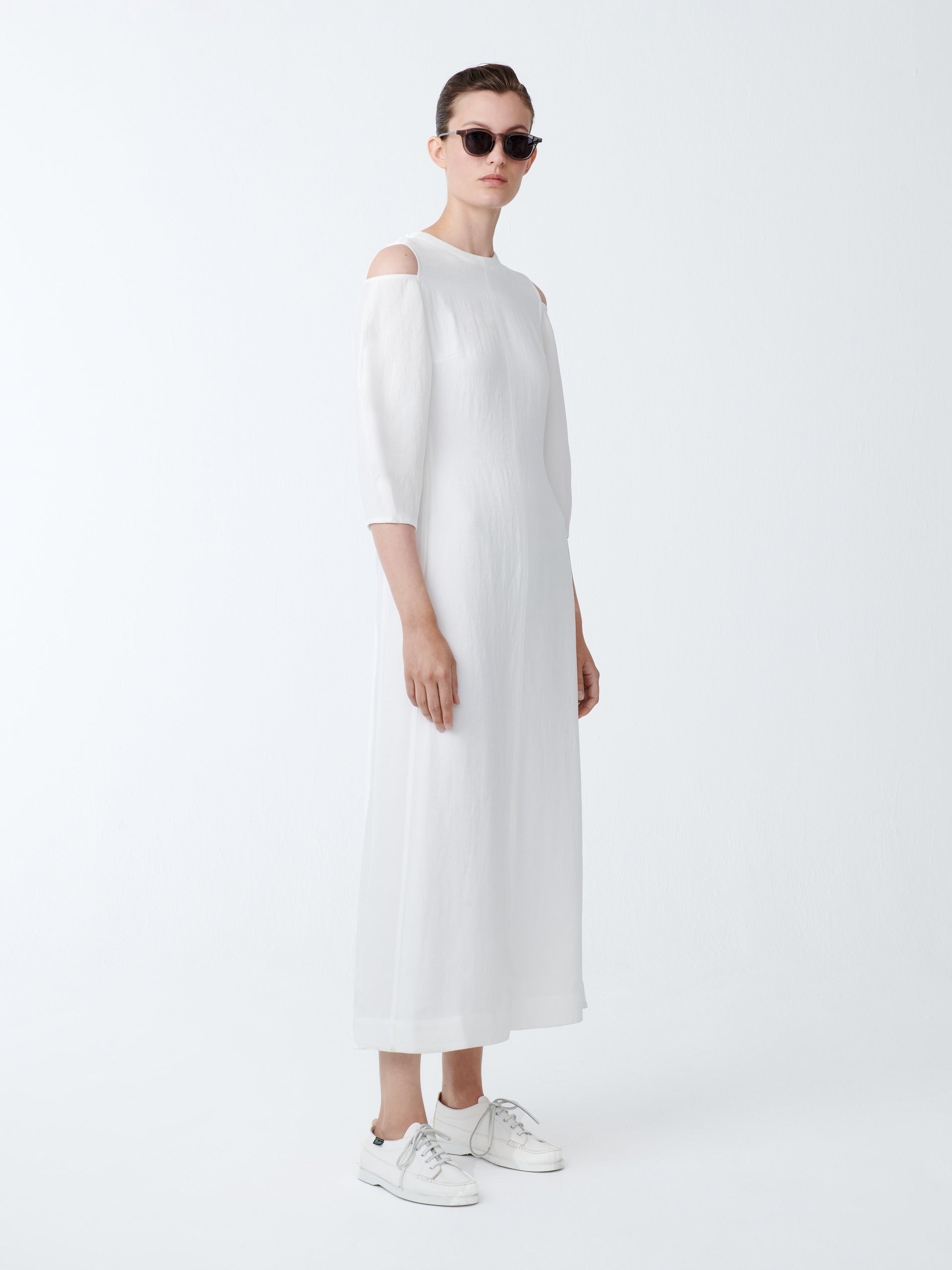 Barr Twill Dress in Parchment - Studio Nicholson