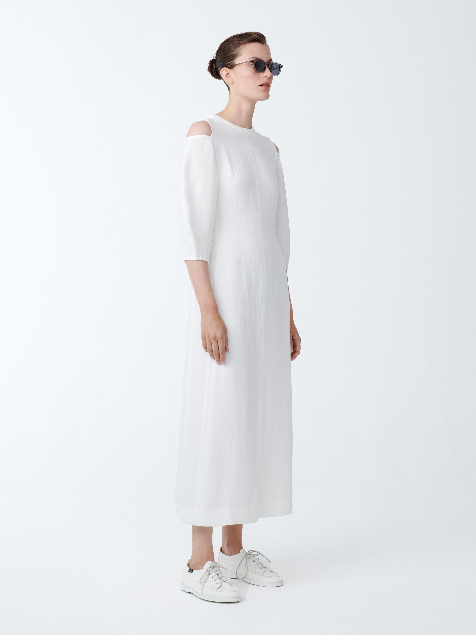 Barr Twill Dress in Parchment - Studio Nicholson