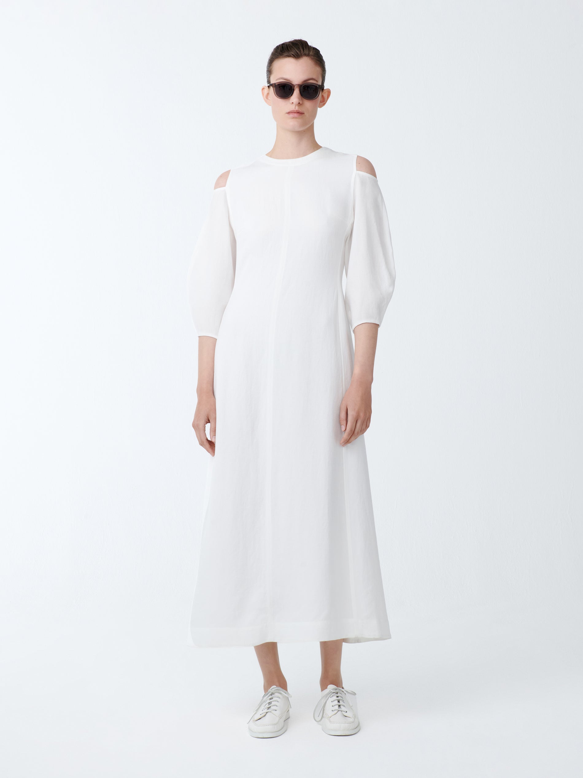 Barr Twill Dress in Parchment - Studio Nicholson