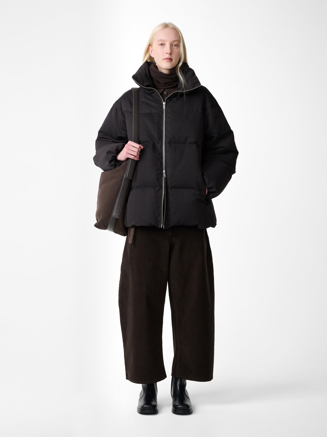 Basel Puffer Jacket in Black