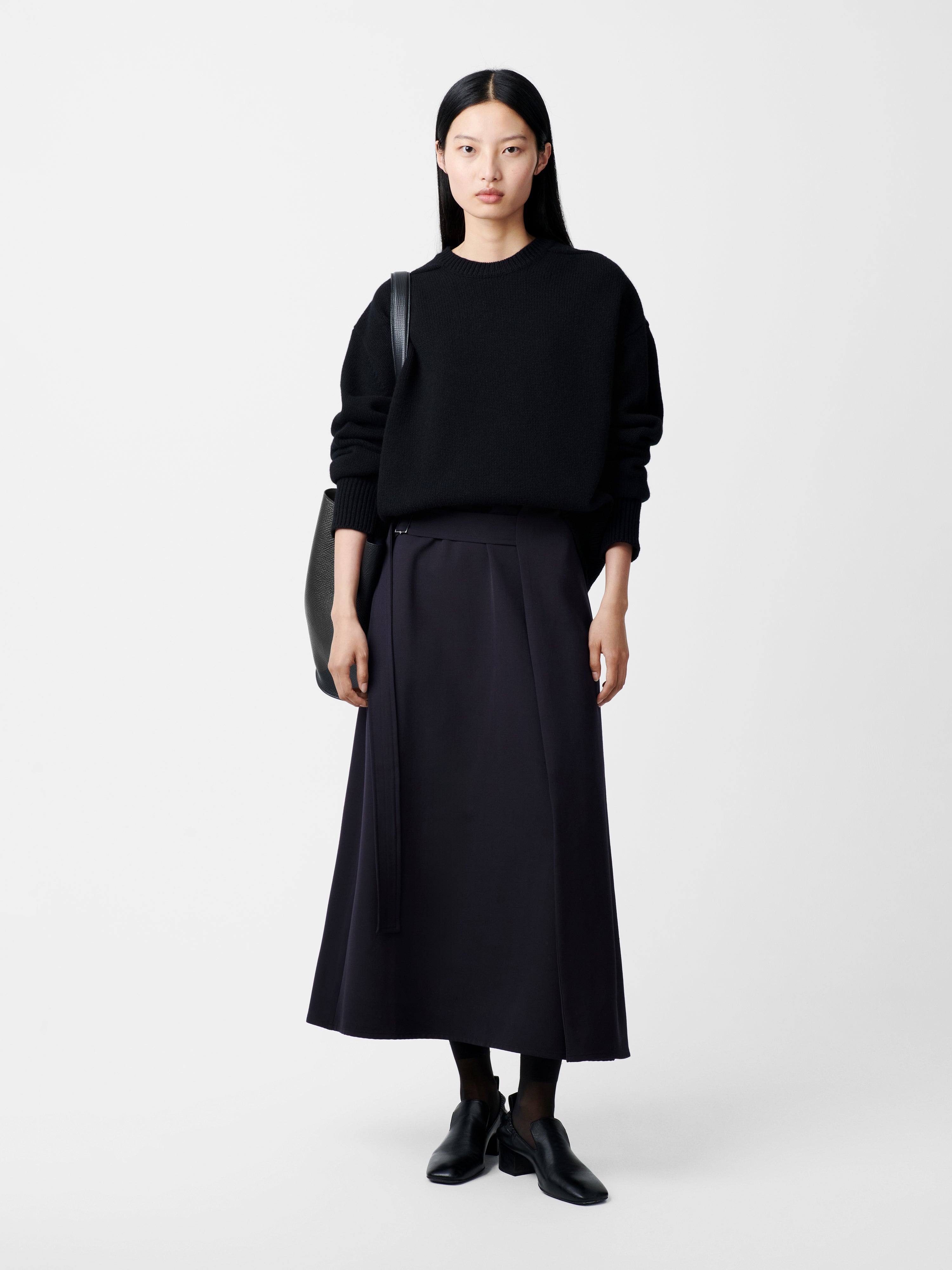 Bassi Skirt in Darkest Navy | Wrap Skirt | Studio Nicholson