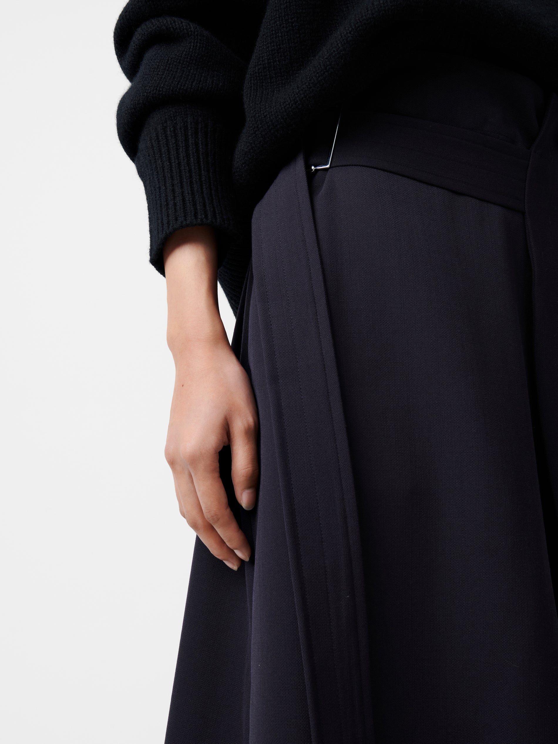 Bassi Skirt in Darkest Navy - Studio Nicholson
